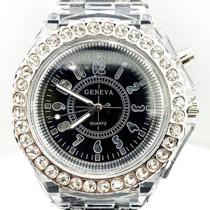 Hot Selling Multicolor LED Fashion Watch Black